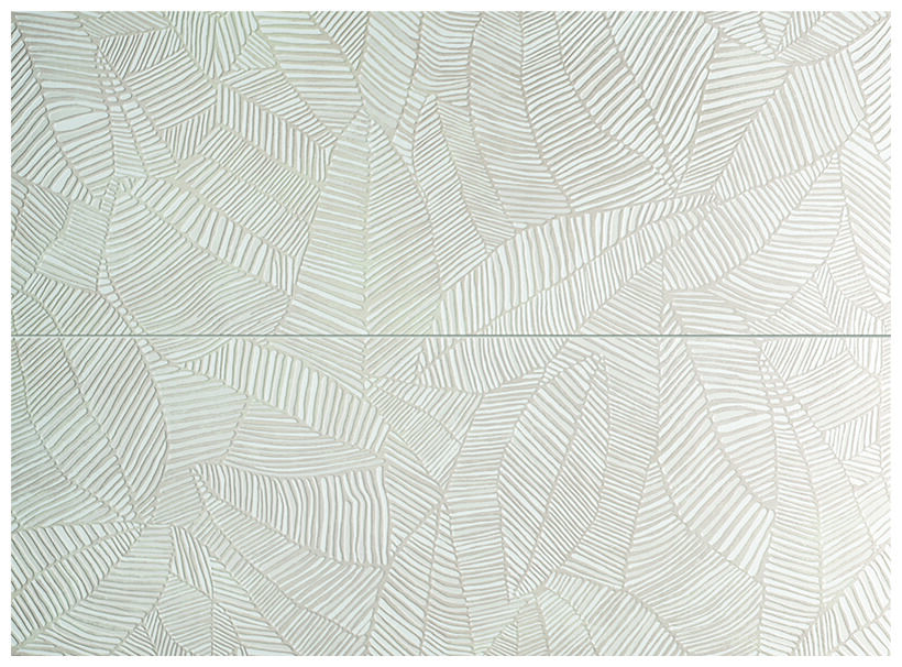 tubądzin pure leaves 2-elementowy dekor 65.8x89.8 - zdjęcie główne