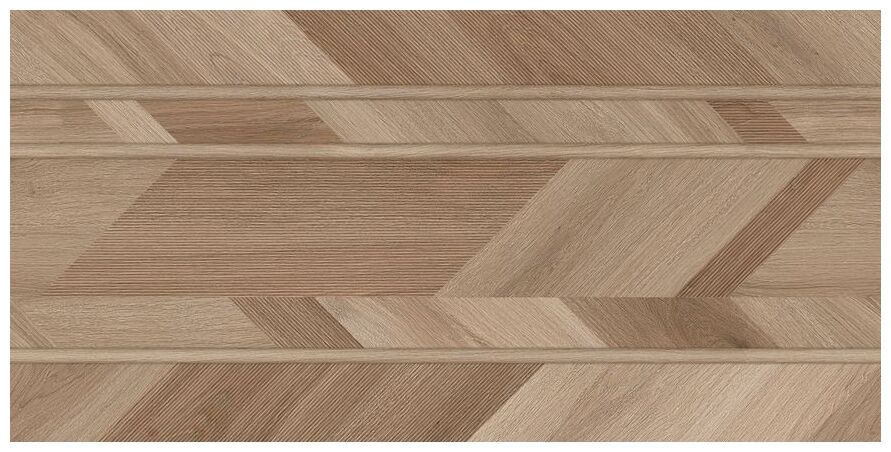 Prostokątna płytka ścienna Tubądzin Echo Wood Beige w odcieniu beżu imitującym drewno