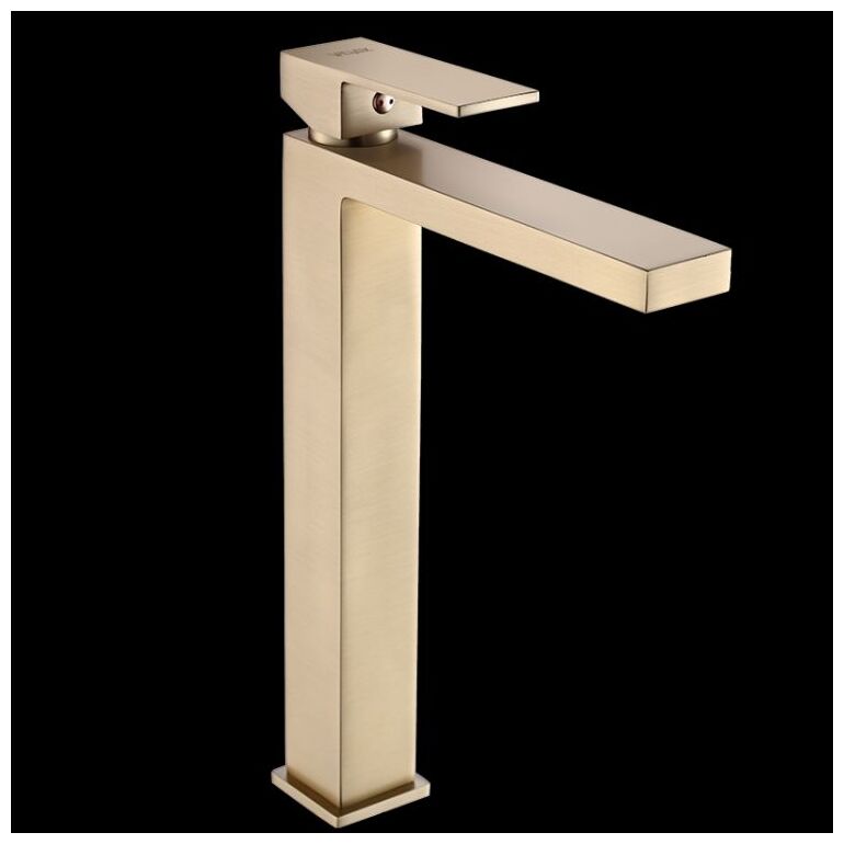 valvex ars bateria umywalkowa stojąca wysoka brushed gold (2420460) - zdjęcie główne