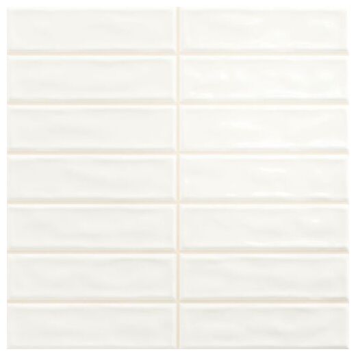 Biała płytka Sticks White 20x20 z błyszczącą powierzchnią i rustykalną fakturą - zdjęcie nr: 2