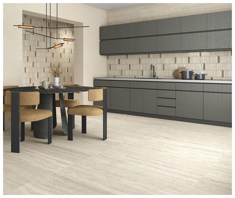 Antypoślizgowy gres Paris-R Natural R10 60x120 o fakturze i kolorystyce naturalnego trawertynu - zdjęcie nr: 3