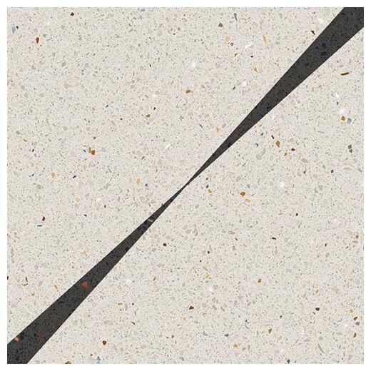 Matowa płytka Atto R10 gres 20x20 z drobnym wzorem lastryko w ciepłych odcieniach na jasnym tle