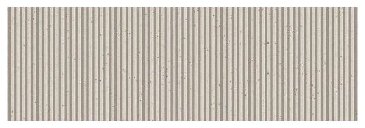 Beżowa płytka ścienna Genti-R Umbra 32x99 z ryflowaną matową strukturą i naturalnym wzorem - zdjęcie nr: 2