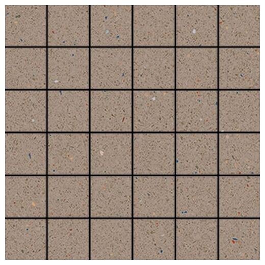 Beżowa mozaika Micra Umbra Mosaico 30x30 z matowym wykończeniem i efektem lastryko