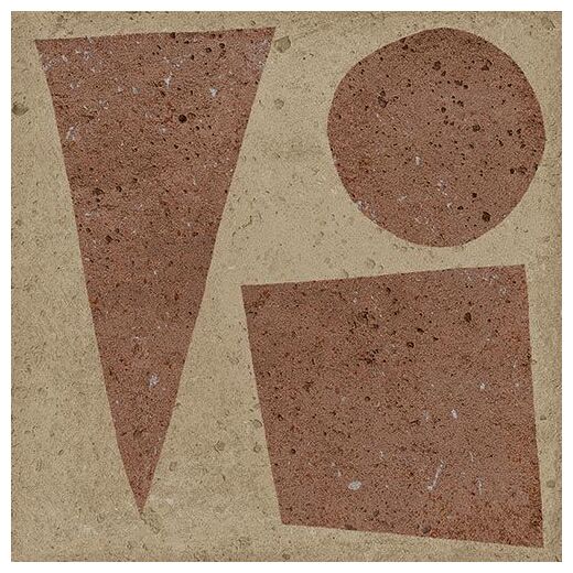 Beżowa płytka Root Pictus Bold dekor 13x13 z geometrycznym wzorem matowa powierzchnia