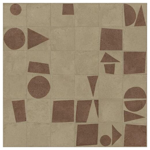 Beżowa płytka Root Pictus Bold dekor 13x13 z geometrycznym wzorem matowa powierzchnia - zdjęcie nr: 2