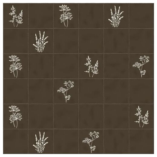 vives root arvum-4 brown dekor 13x13 - zdjęcie nr: 2