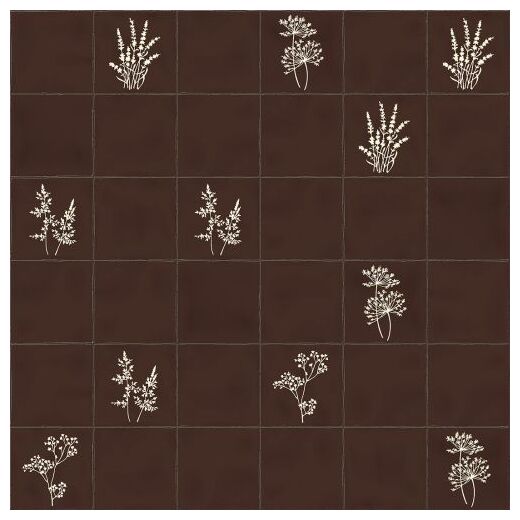 vives root arvum-4 garnet dekor 13x13 - zdjęcie nr: 2