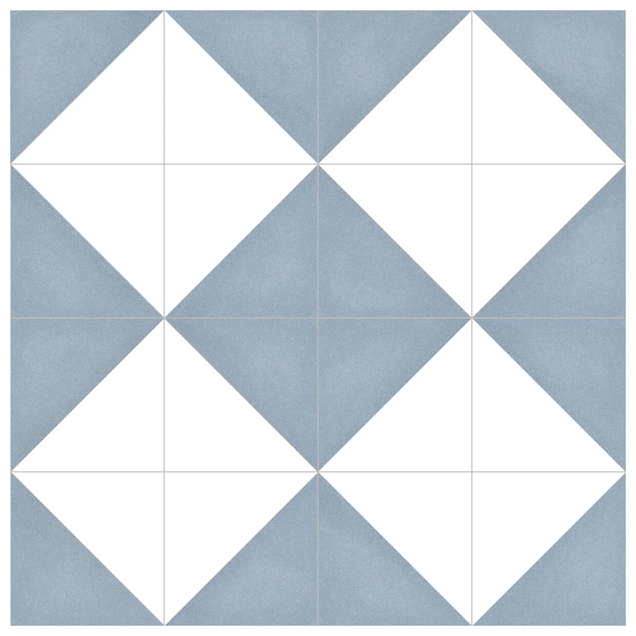 Matowa płytka TRE Nube gres 20x20 z geometrycznym wzorem w bieli i błękicie - zdjęcie nr: 5