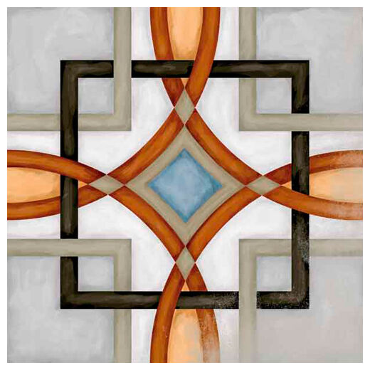 Płytka Fornos Multicolor gres 20x20 z geometrycznym wzorem w stylu vintage i matowym wykończeniem