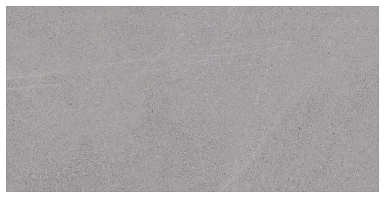 Matowy gres Seine-R Gris 60x120 imitujący kamień w odcieniach szarości z delikatnymi wzorami