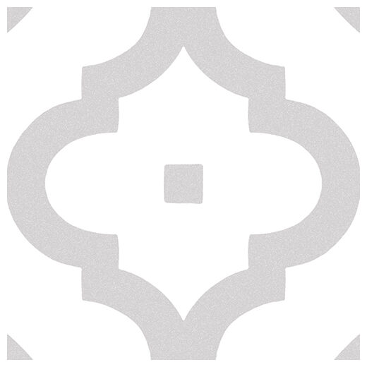 Jasnoszara płytka Ladakhi Gris 20x20 z geometrycznym wzorem i matowym wykończeniem