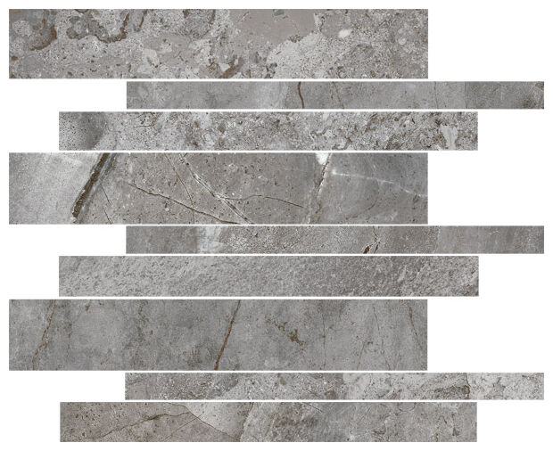 Mozaika Mutriku-Sp Gris 30x30 o szarej tonacji z imitacją marmuru i subtelnym połyskiem