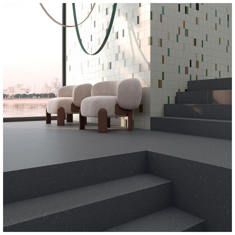 Mała matowa płytka ścienna Zepto Blanco w jasnym odcieniu bieli o wymiarach 13x13 cm - zdjęcie nr: 3