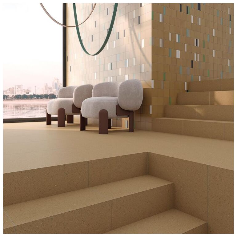 Matowa płytka ścienna Zepto Siena 13x13 w cieplym odcieniu o gladkiej powierzchni bez polysku - zdjęcie nr: 5