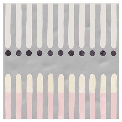 Matowa płytka Martina-M 20x20 z szarymi, kremowymi paskami i czarnymi kropkami - zdjďż˝cie nr: 2