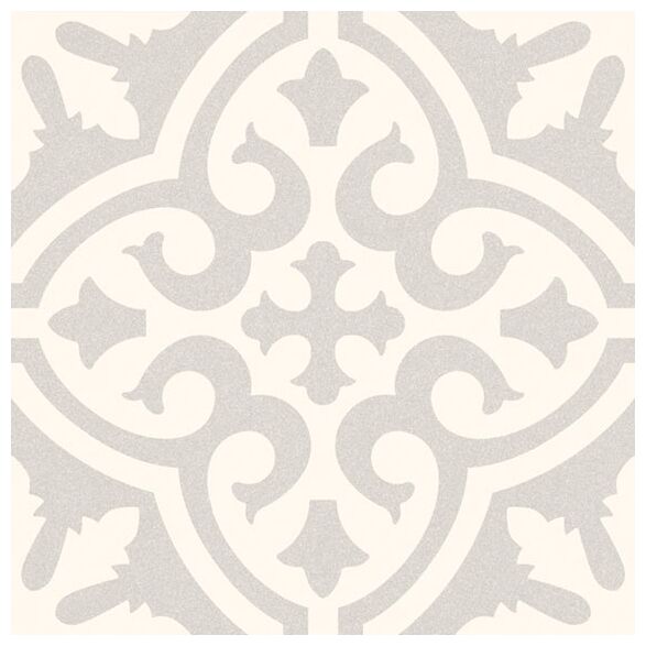 Matowy gres Juvel 20x20 w odcieniach szarości i kremu o subtelnym minimalistycznym wzorze