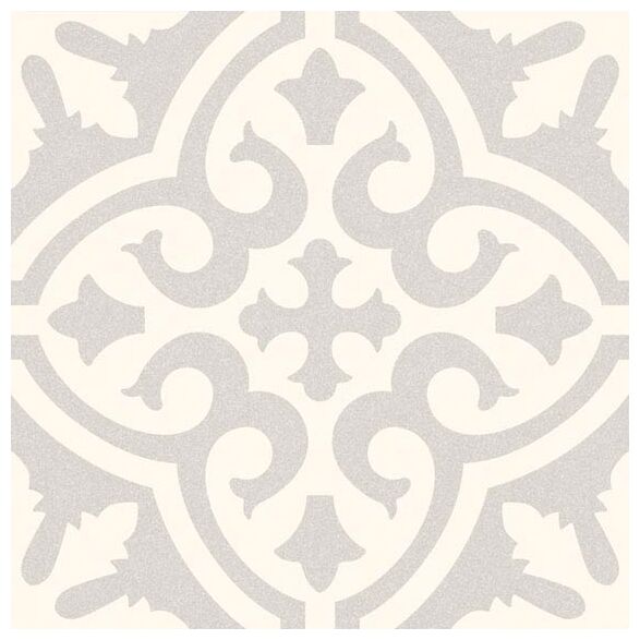 Matowy gres Juvel 20x20 w odcieniach szarości i kremu o subtelnym minimalistycznym wzorze - zdjęcie nr: 2