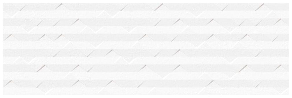 Matowa płytka ścienna Mapale-R Nieve 32x99 o subtelnej strukturze w neutralnym odcieniu bieli