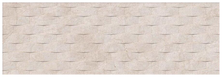 Matowa płytka ścienna Symi Crema 25x75 w kremowym kolorze z delikatną strukturą