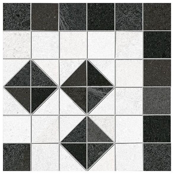 vives iena-r 3 grafito dekor rektyfikowany 20x20 - zdjęcie główne