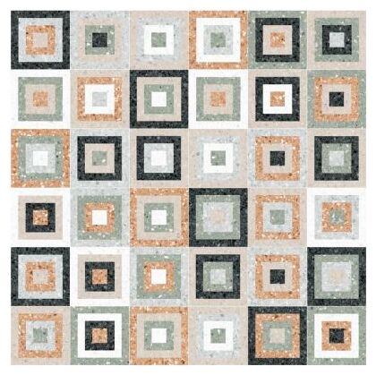 Laglio-R Multicolor gres 20x20 z matową powierzchnią i wielobarwnym nieregularnym wzorem - zdjęcie nr: 3