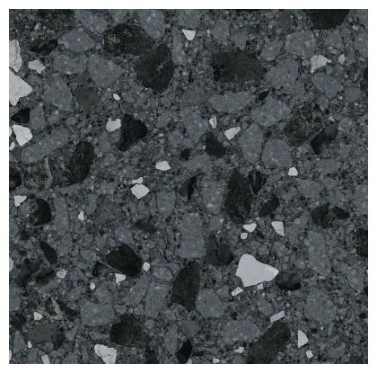 Matowy gres Monaco-R Negro 80x80 w ciemnej szarości z jasnymi nieregularnymi wzorami