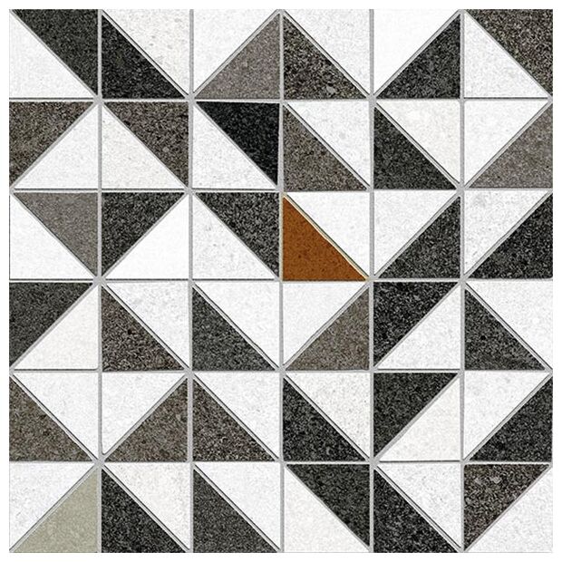 Matowy gres Havre-R Grafito 20x20 z geometrycznym wzorem w odcieniach szarości i grafitu - zdjęcie nr: 2