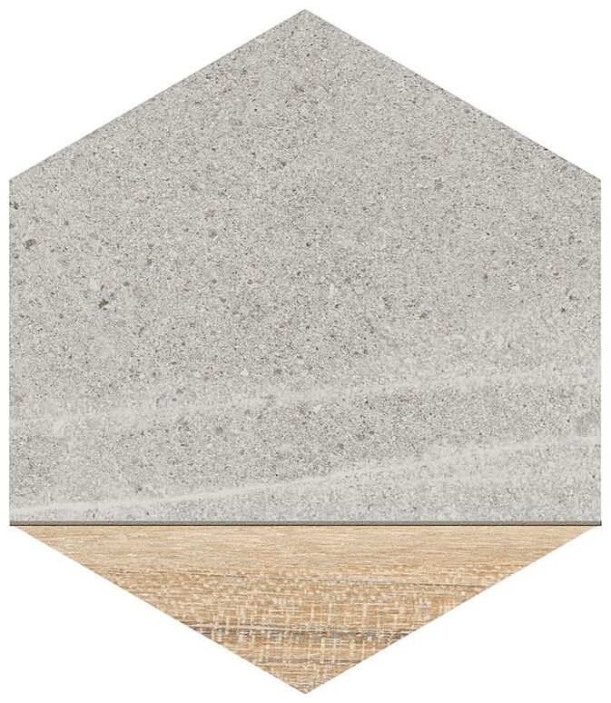 vives ligard gris hexagono gres 23x26.6 - zdjęcie główne