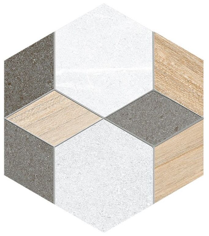 vives mayeix multicolor hexagono gres 23.3x26.8 