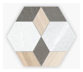 vives mayeix multicolor hexagono gres 23.3x26.8 