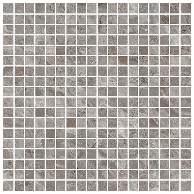 Mozaika Plentzia-Sp Gris o szarym marmuropodobnym wzorze z lappato powierzchnią 30x30 cm
