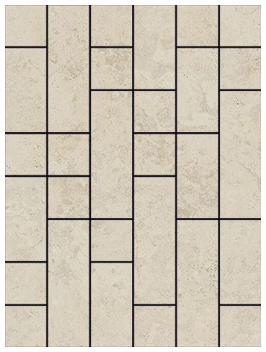 Mozaika Abbey Natural 29,3x39,1 o matowej powierzchni w beżowym odcieniu z wzorem imitującym kamień - zdjęcie nr: 2