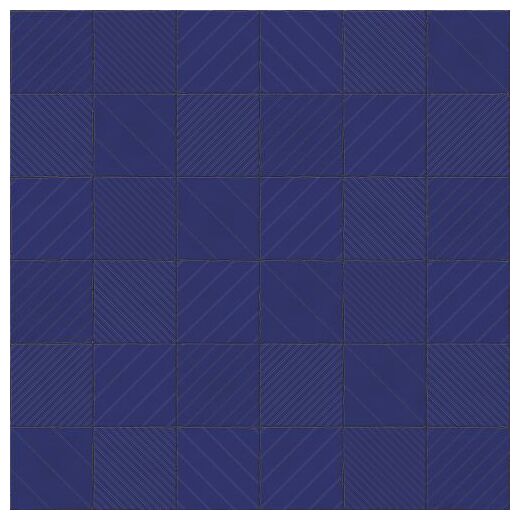 vives root protos blue dekor 13x13 - zdjęcie nr: 2