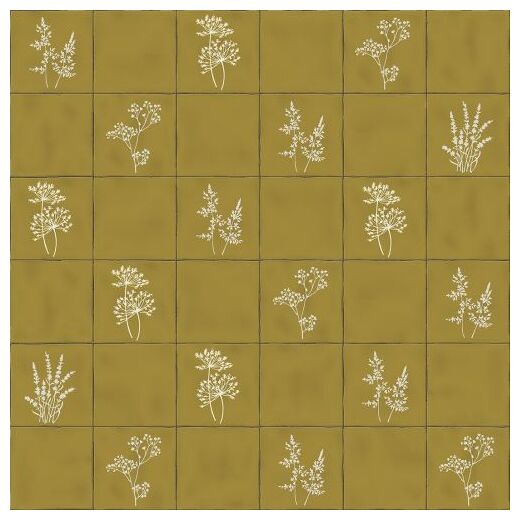 vives root arvum-4 ocher dekor 13x13 - zdjęcie nr: 2