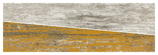 Płytka Timon Multicolor dekor 14,3x44,1 o matowej powierzchni z efektem postarzanego drewna