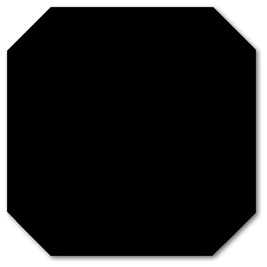 vives negro octogono płytka podłogowa 31.6x31.6 - zdjęcie główne