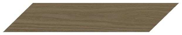 Brązowy gres Chevron Tiveden-R Noce o drewnopodobnym wzorze i matowej powierzchni