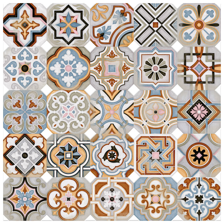 vives musichalls multicolor octogono gres 20x20 - zdjęcie główne