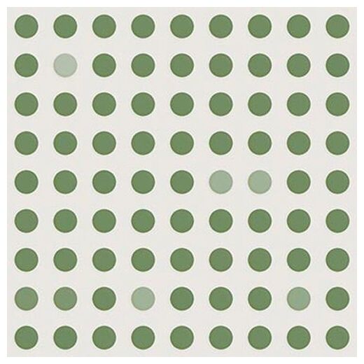 Zielona płytka ścienna Quecto Verde o wymiarze 13x13 cm z matową powierzchnią i geometrycznym wzorem