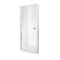 sinco 80 drzwi prysznicowe wahadłowe pojedyncze szkło przejrzyste 80x195 (ds-80) 