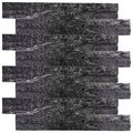 stackstone black panel ścienny kwarcyt 10x36 