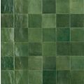 Zellige Bosco LUX M5QS płytka ścienna 10x10 w odcieniach zieleni z błyszcząca powierzchnia