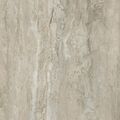Matowa płytka Infinity Crema gres 119,8x119,8 z wzorem trawertynu w szaro-beżowych odcieniach