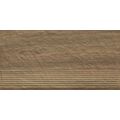 Matowa stopnica Carrizo Wood 30x60 o drewnopodobnej strukturze i brązowym odcieniu