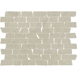 Aparici, Tivoli, APARICI TIVOLI IVORY CROSS-CUT NATURAL MOSAIC BROKEN 27.5X30.5 