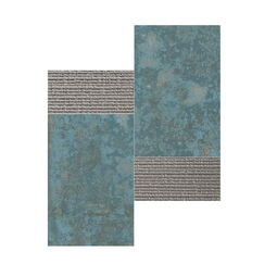 Aparici, Grunge, APARICI GRUNGE BLUE 3D SILVER MOZAIKA 28.5X28.5 