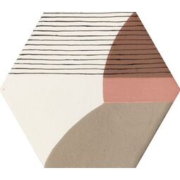 aparici lined inspiration hexagon gres 25x29 