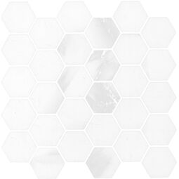 apuane white hexagon mozaika 26.3x27.4 