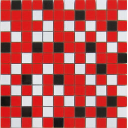 aparici nordic mix red 2.5x2.5 mozaika 29.75x29.75 